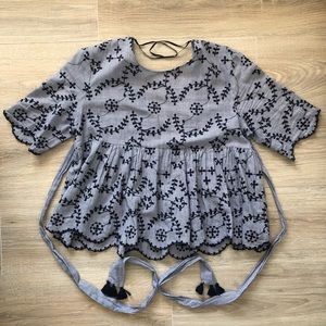 Zara Lace Detailed Blouse